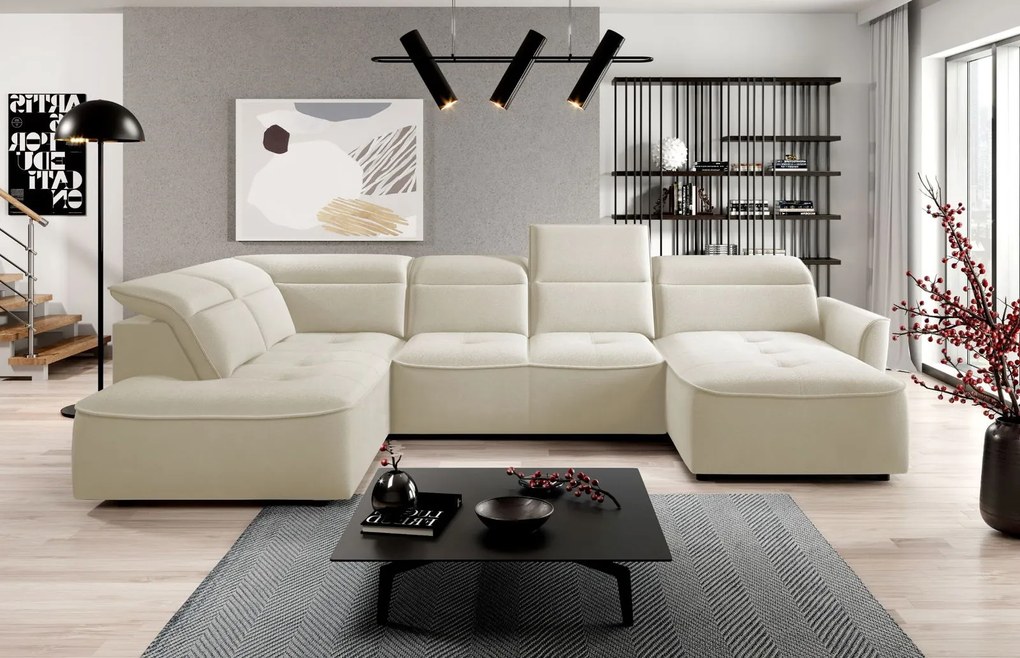 Ъглов диван Morello XL-Ekrou-Left