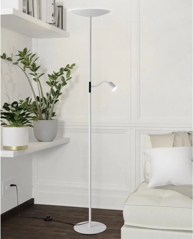 Eglo 901978 - димируема LED подова лампа CONIVARINO LED/26,5W/230V +LED/4W бяла