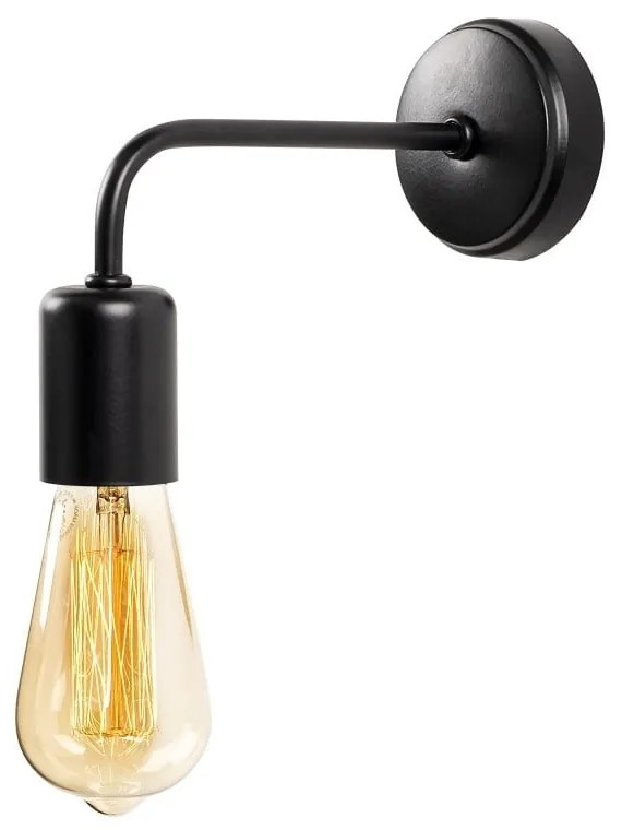 Черна метална стенна лампа Opviq lights Tamara - Opviq lights