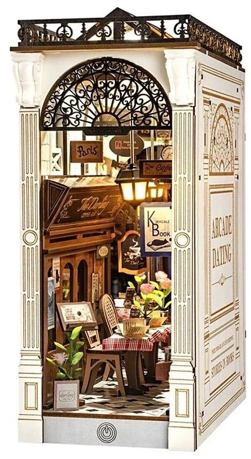 RoboTime - 3D LED книга държач, среща в пасажа, 2xAAA батерии