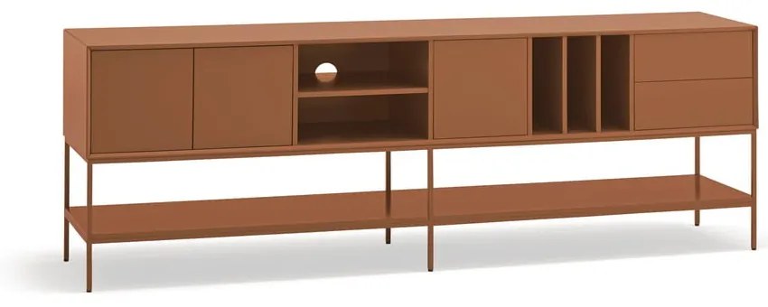 Маса за телевизор в тухлен цвят 220x74x45 cm Platt – Teulat
