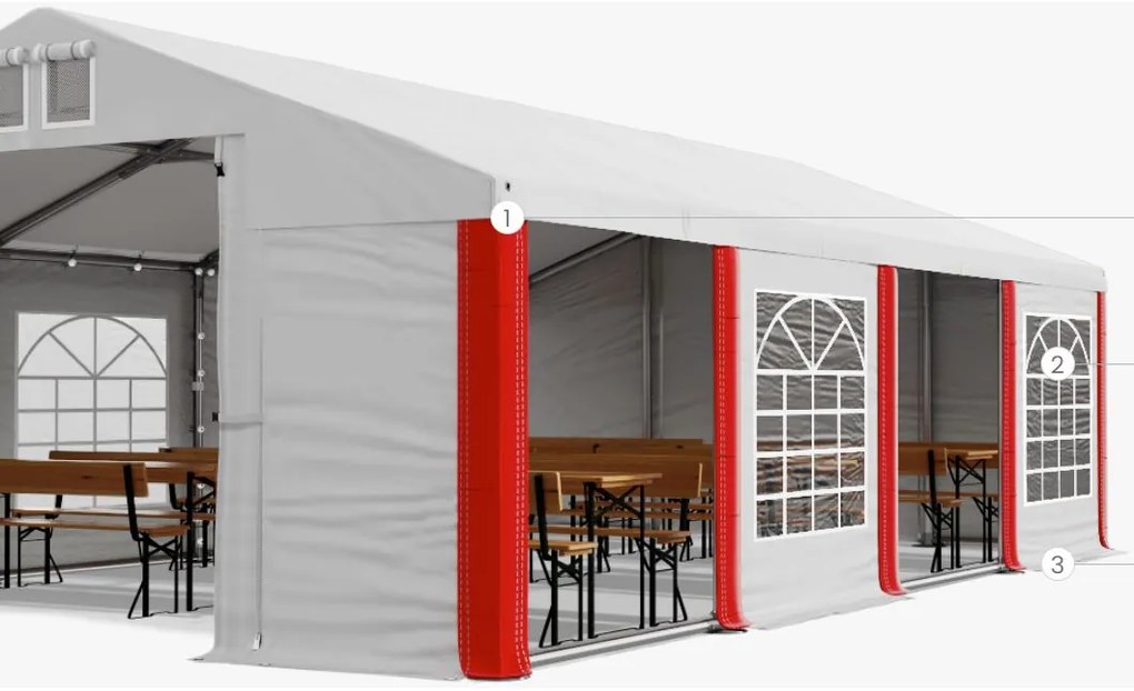 Шатра 3x6x2m Comfort PVC 560g Summer