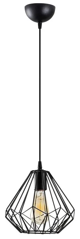 Черно висящо осветително тяло ø 23 cm Diamond – Opviq lights