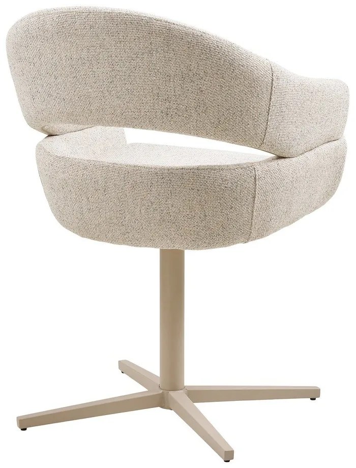 Кремави тапицирани трапезни столове в комплект с подлакътници 2 бр. Dover – House Nordic