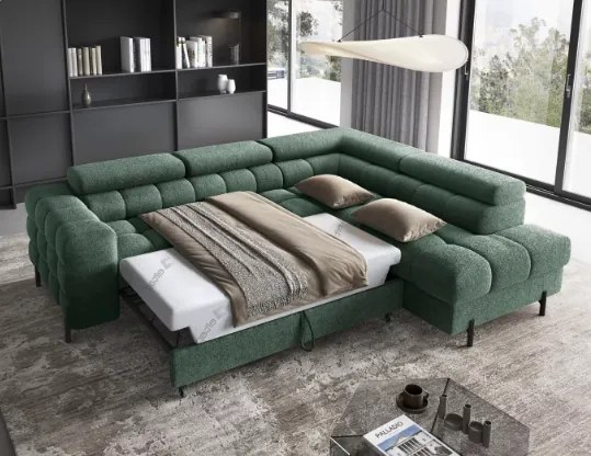 Ъглов диван Ferucce-Prasino-Right