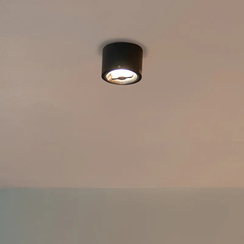 Модерен таванен прожектор черен AR111 с LED - Expert