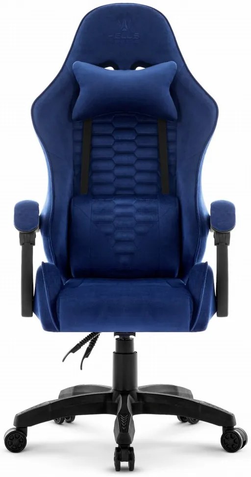 Геймърски стол HC-1000 NAVY - кадифена тъкан