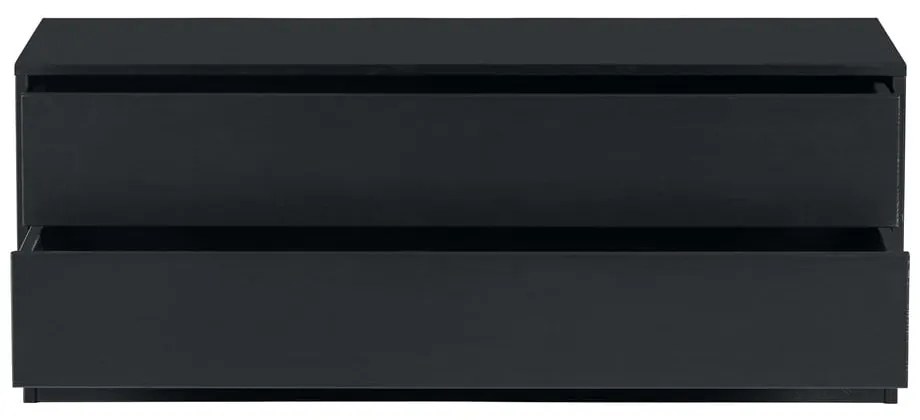 Черен TV комплект от масивен бор 356x210 cm Finca – WOOOD