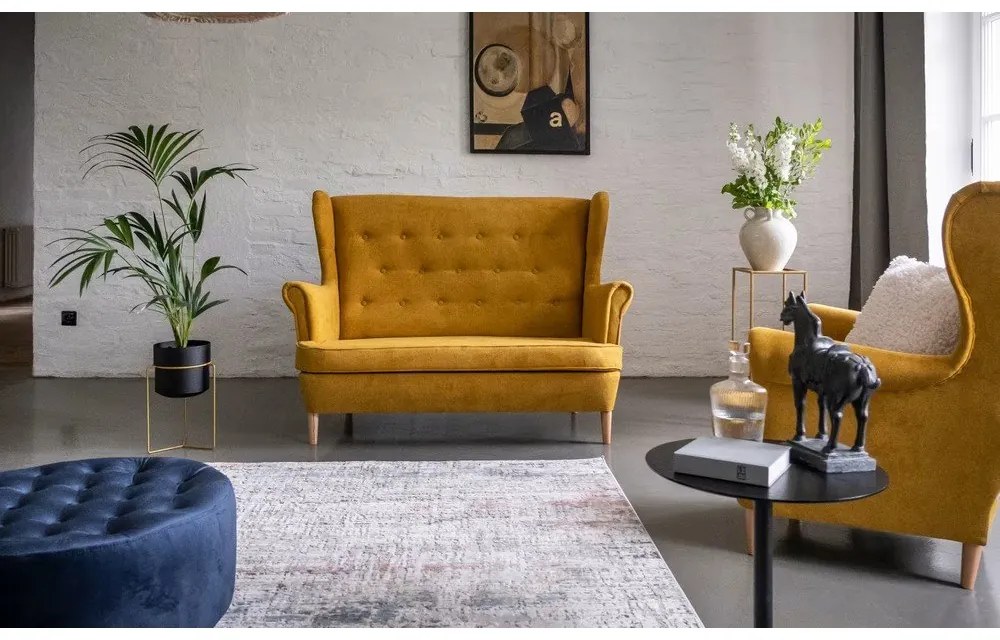 Жълт диван 150 cm Aros – ELTAP