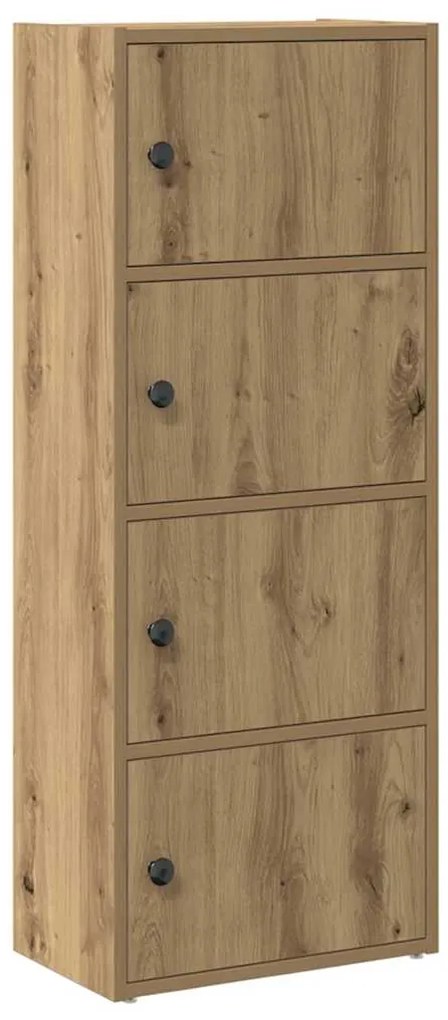 860381 vidaXL Библиотека, дъб артизан, 40x24x102 см, инженерно дърво