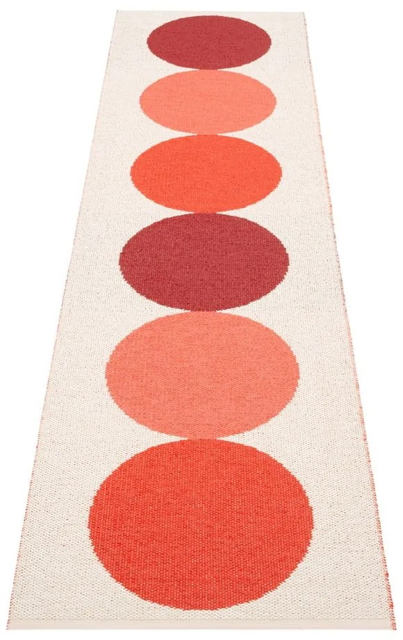 Червена и кремава пътека за открито и закрито 70x280 cm Otto Berry – Pappelina