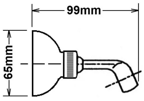 Месингов държач за душ слушалка в бронзов цвят ø 6,5 cm – Sapho