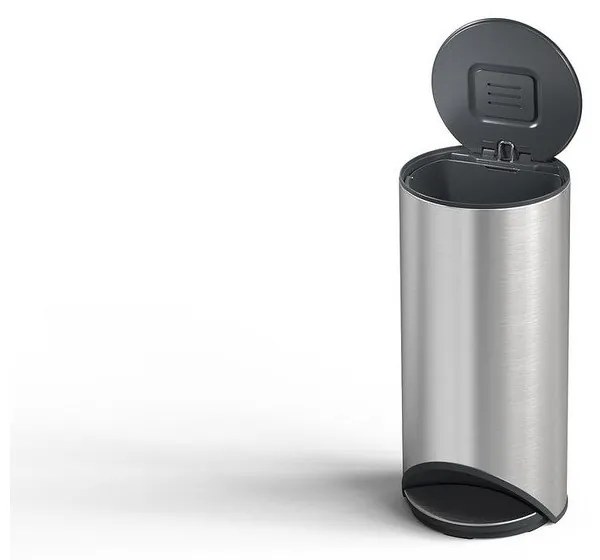 Кошче за боклук с педал от неръждаема стомана в блестящо сребрист цвят 30 l Arc – Joseph Joseph