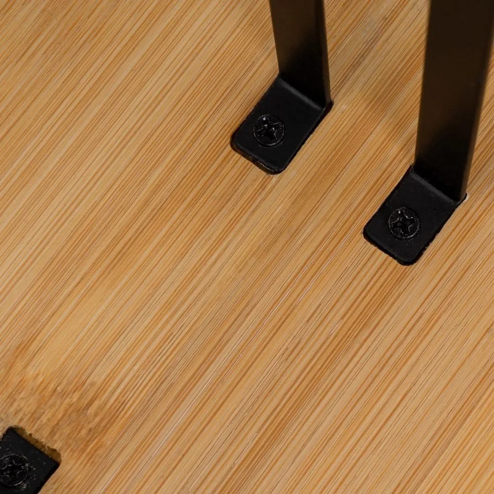 Метална стойка за кухненска хартия в черен и естествен цвят – Casa Selección