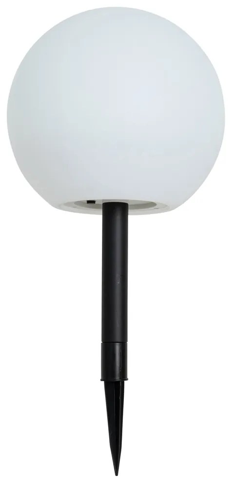 Външна лампа бяла 25 см с LED IP44 Solar RGBW - Ludger