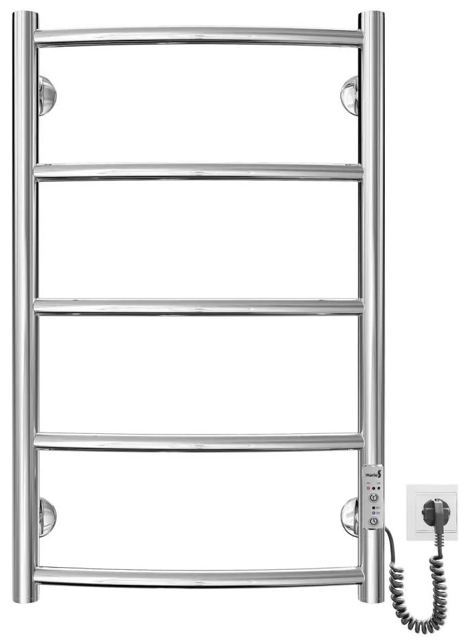 Отопляема лира за баня CLASSIC 60W/230V 66x43 см неръждаем/лъскав хром дeсен