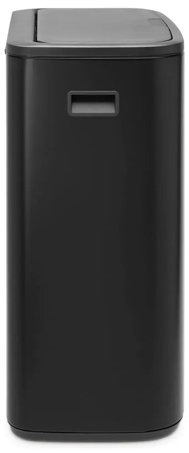 Матово-черно стоманено кошче за боклук, отваряне с докосване 60 l Bo Touch Bin – Brabantia