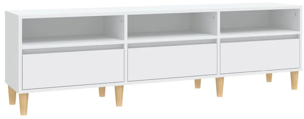 831909 vidaXL ТB шкаф, бял, 150x30x44,5 см, инженерно дърво