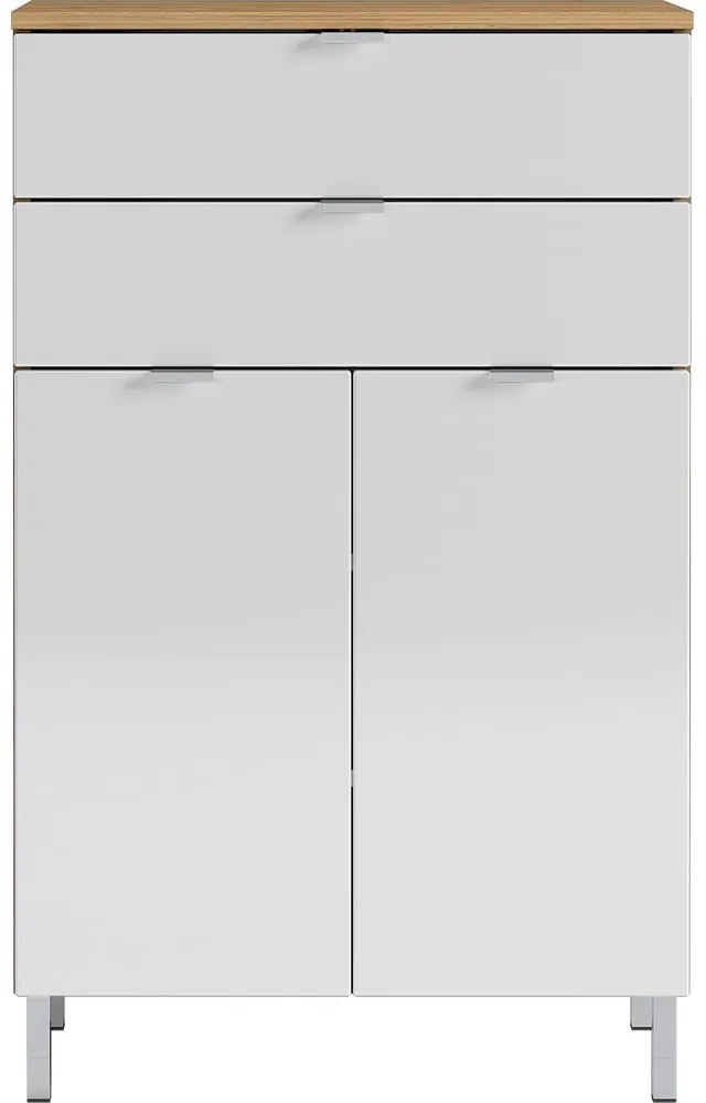 Бял висок шкаф за баня 60x97 cm Mauresa - Germania