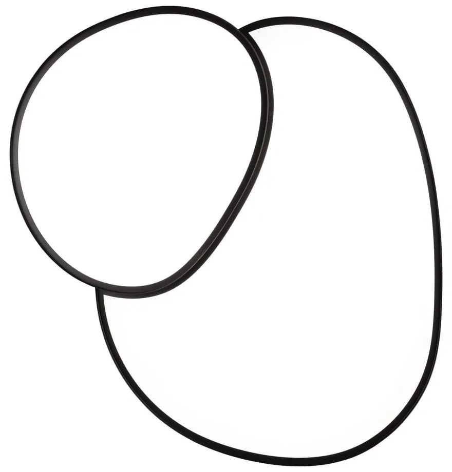 Черна LED светлина за таван 63,5x77 cm Rise - Trio