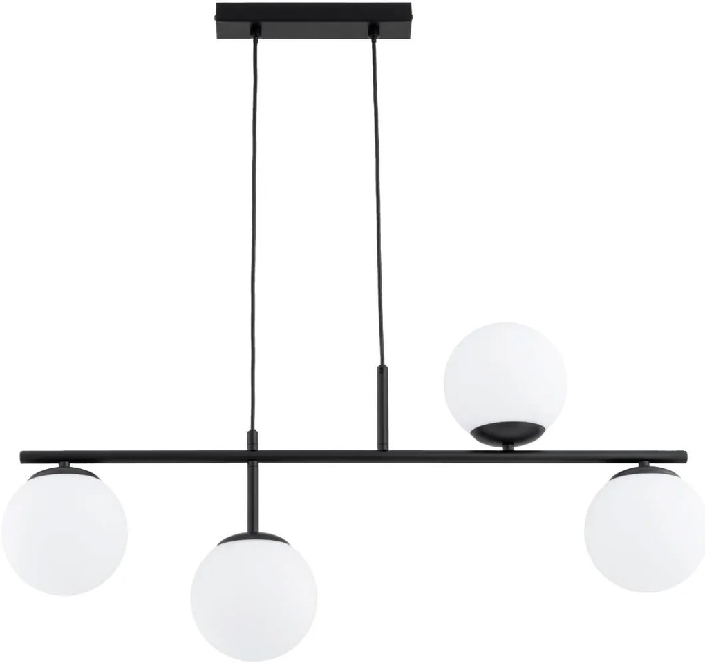 Пендел LUNA 4xE14/10W/230V черен