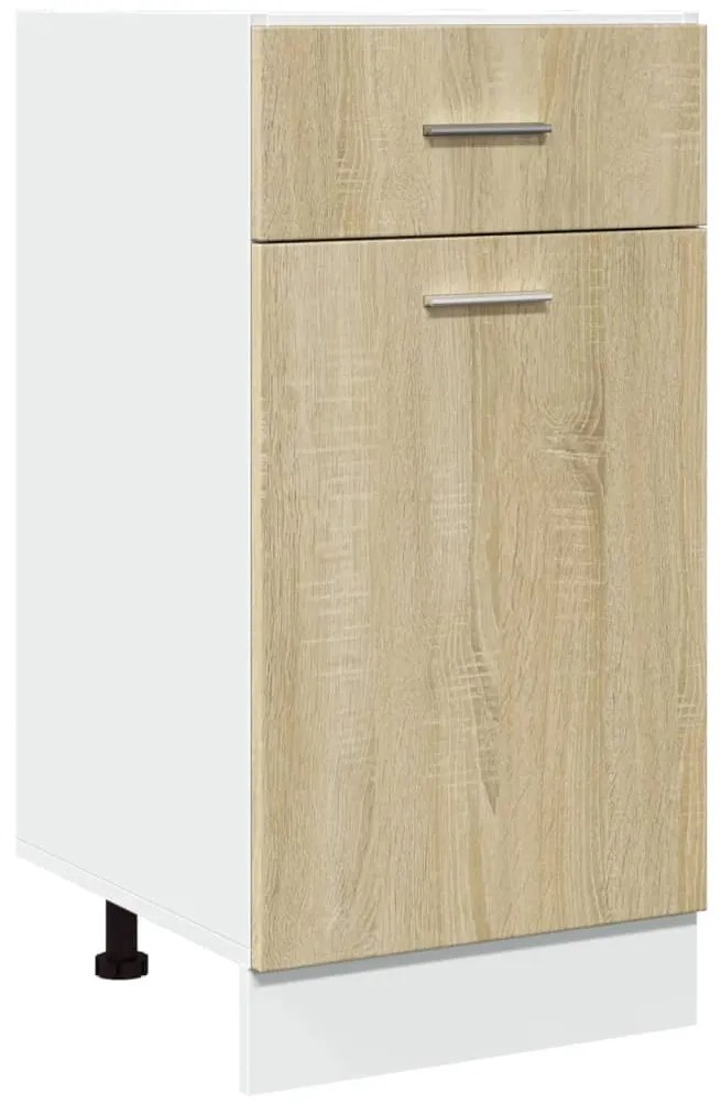847493 vidaXL Долен шкаф с чекмедже Lyon дъб сонома 40x46x81,5 см