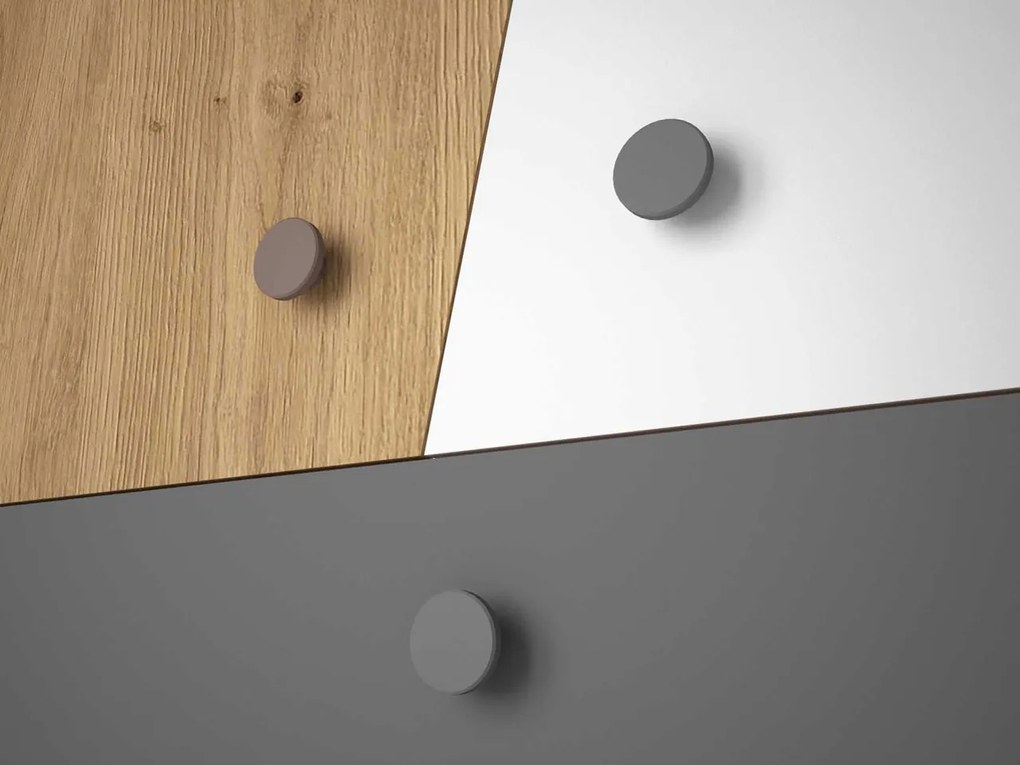 Гардероб Nero 01 2-door-Natural-White-Gray