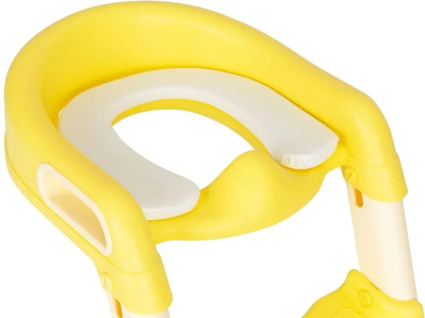 Детско столче за тоалетна със стъпала - жълто