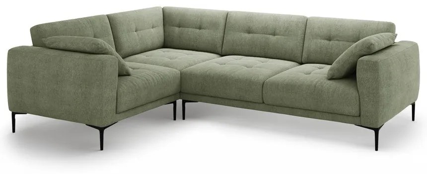 Зелен ъглов диван (ляв ъгъл/L форма) Bemy – Micadoni