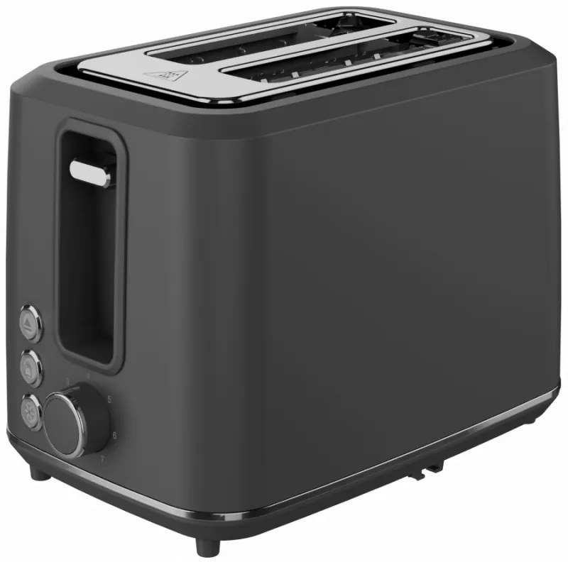 Тостер за хляб AENO ATS0001G, 930W, 7 степени, Сензорно управление, Обратен таймер, Защита при засядане, Тих, Сив