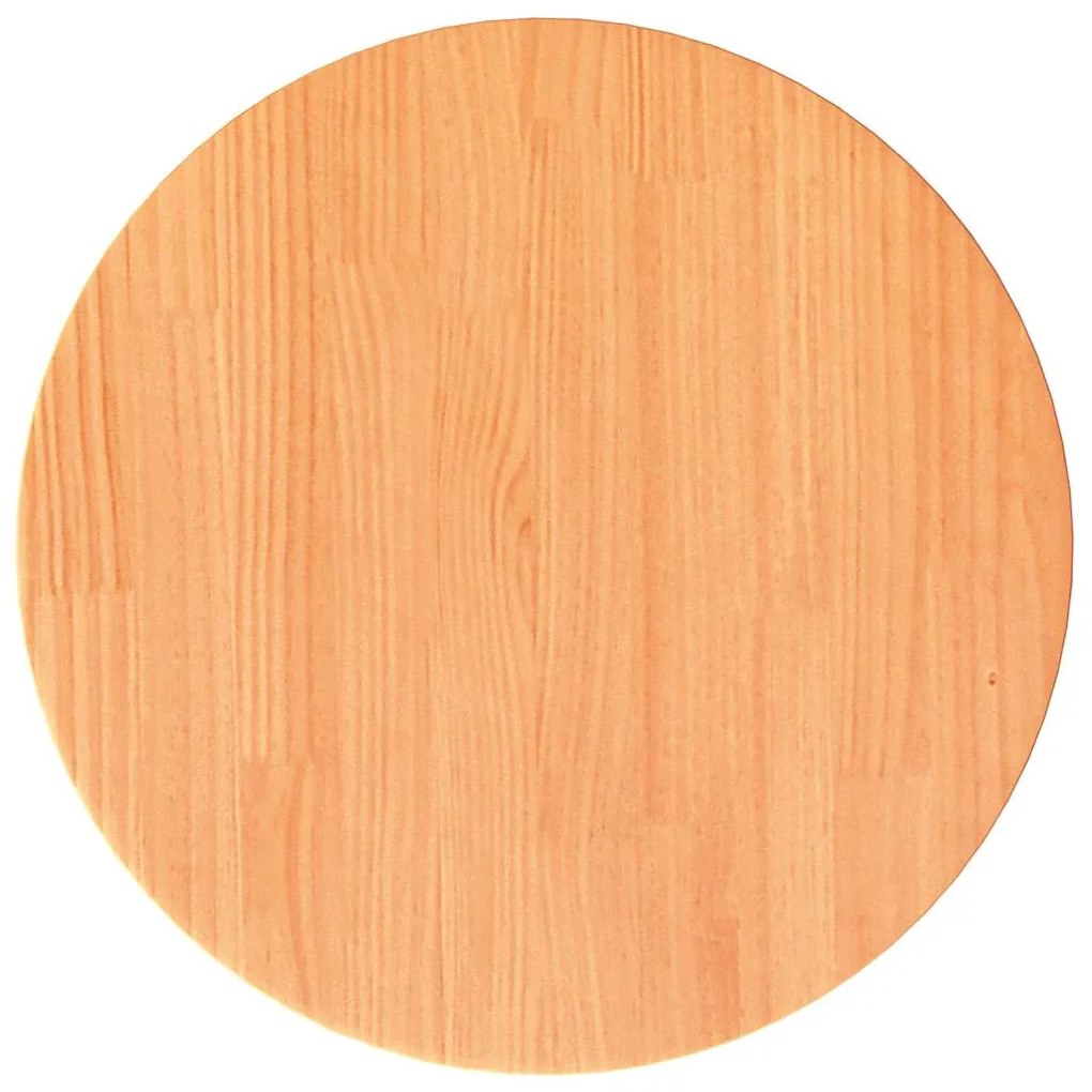 847125 vidaXL Плот за маса, кръгъл, восъчнокафяв, Ø40x2,5 см, бор масив