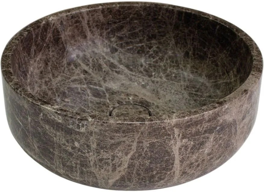 Мраморен умивалник Thalo Fossil II-Антрацит