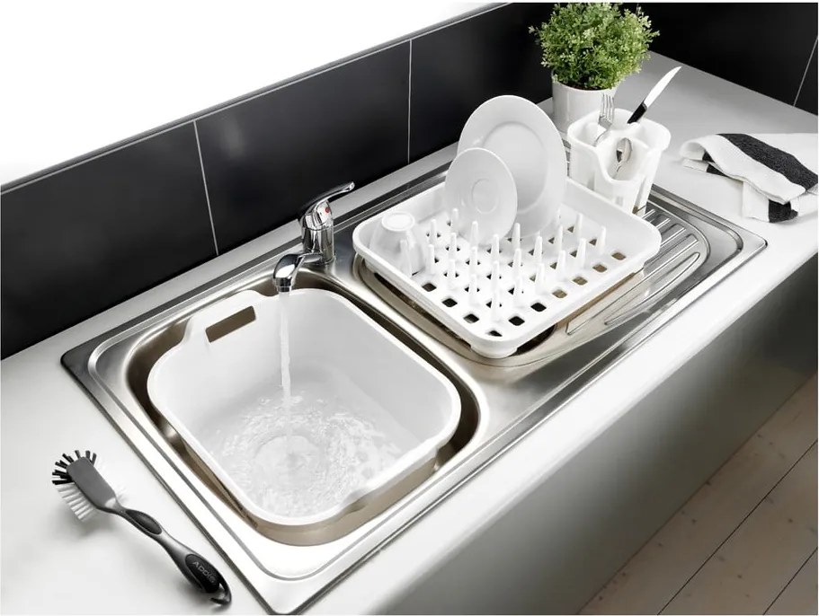 Бяла пластмасова тавичка за сушене 38x33,5 cm Signature – Addis