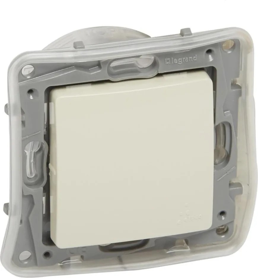 Legrand Еднополюсен ключ IP44 цвят крем Niloe  - 764613
