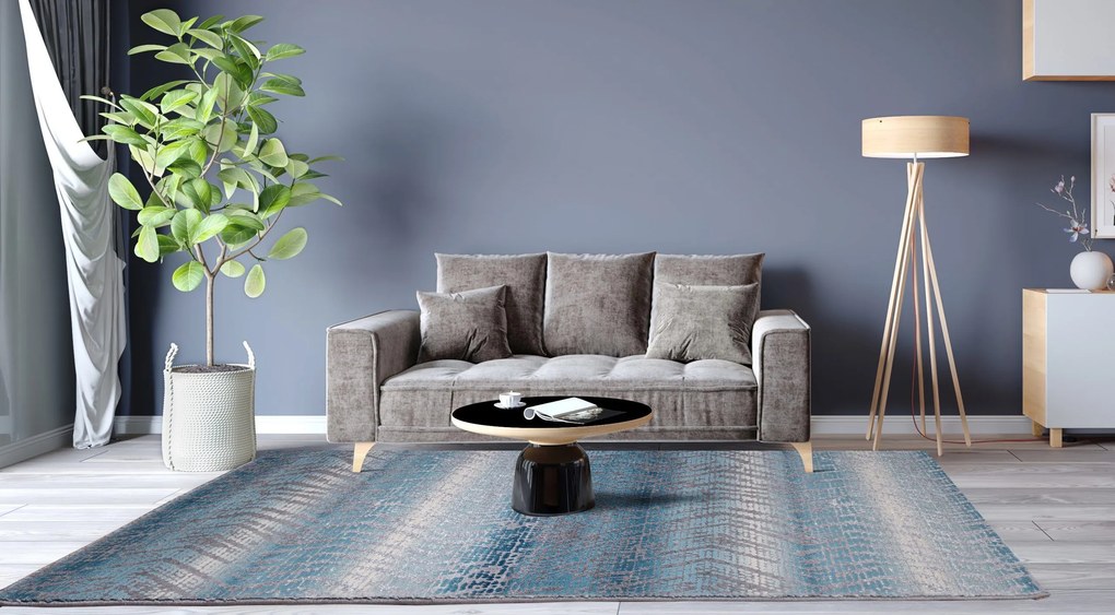 Килим colore colori thema 4660-сив - син-140 x 200 см.