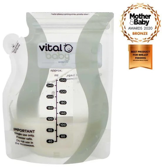 Пликчета за съхранение на кърма Vital Baby