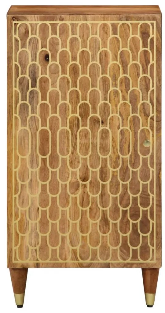 358308 vidaXL Страничен шкаф 40x33x75 см манго масивно дърво