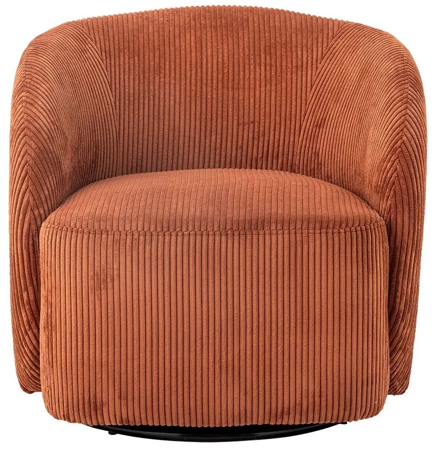 Оранжево кресло от рипсено кадифе Pradi – Bloomingville