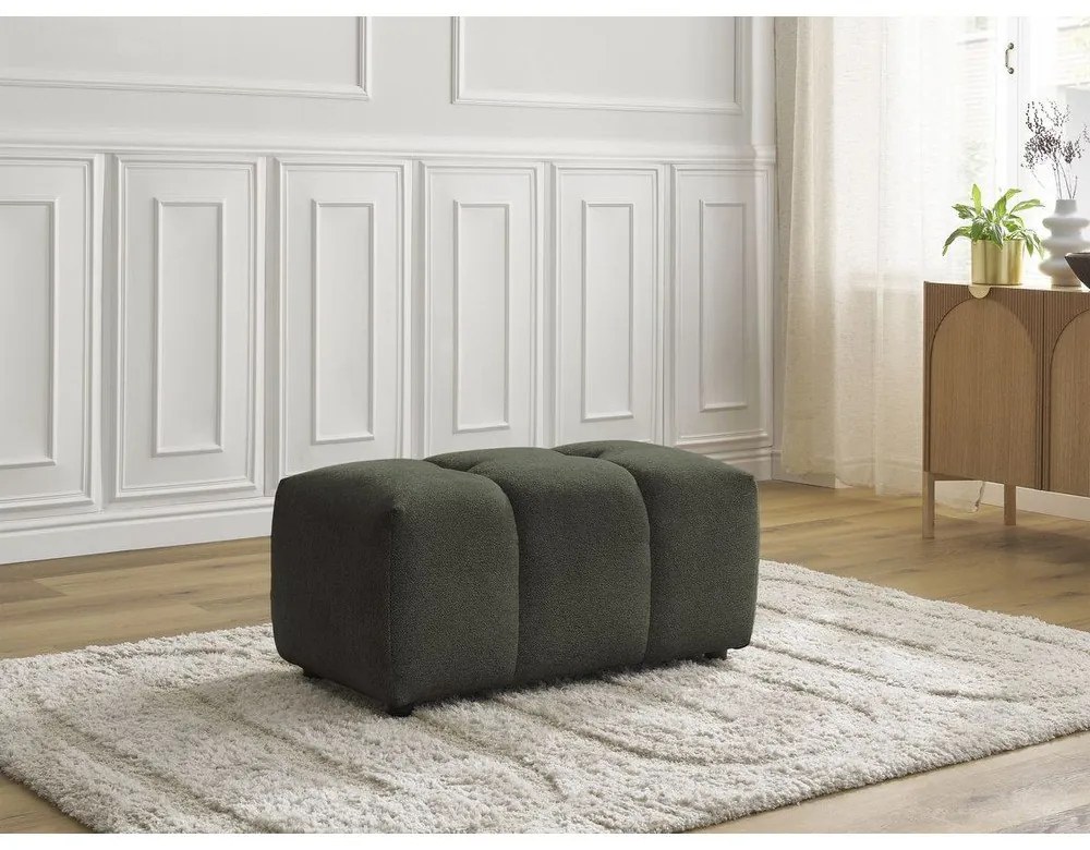 Шенилова табуретка в цвят каки Roxelane – Bobochic Paris