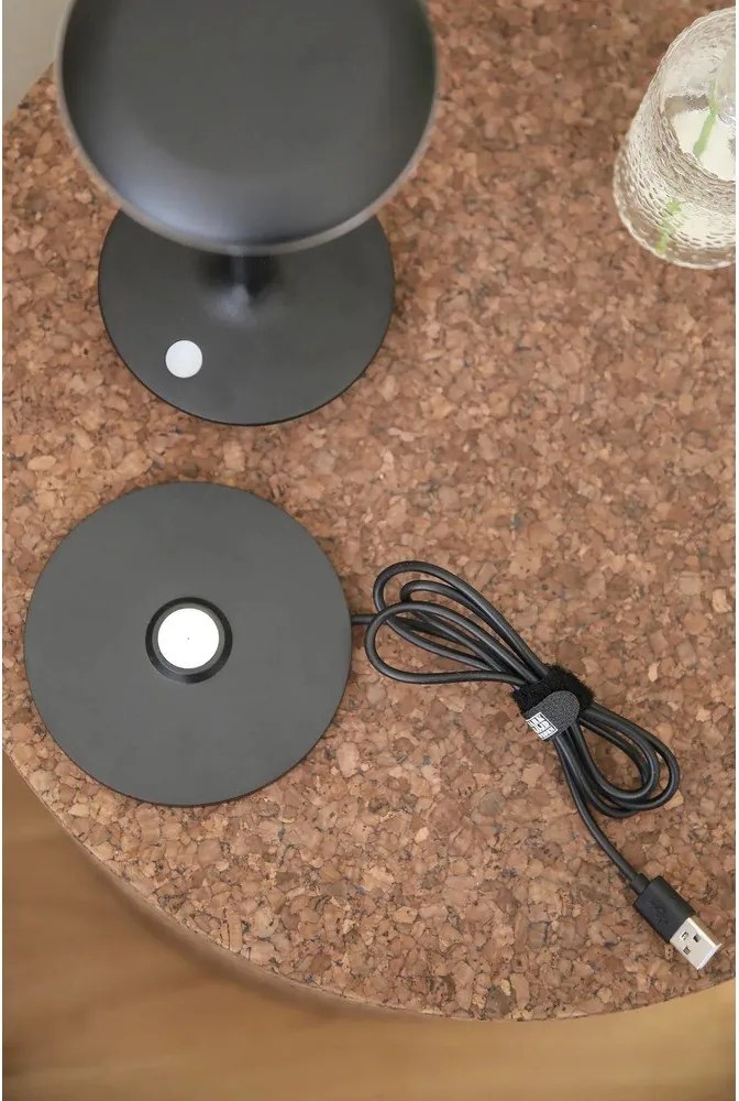 Черна LED настолна лампа (височина 20 cm) Petit – Markslöjd