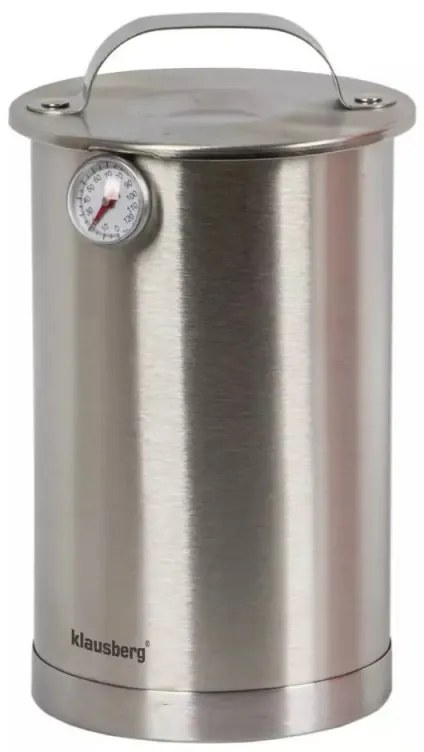 Шунковар Klausberg KB 7588, 1.5 литра, Термометър, 10 плика, Инокс