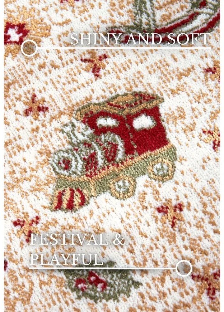 Зелен килим с коледен мотив със смес от памук 50x80 cm Toy's Delight Green Christmas – Villeroy&Boch