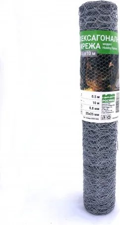 Hobby fence - Хексагонална мрежа 0,5 х 10м Поцинкована