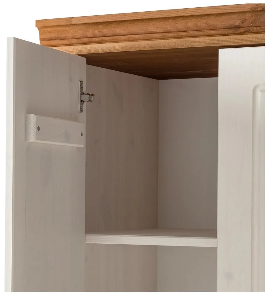 Бял гардероб от масивен бор 65x180 cm Anita – Støraa