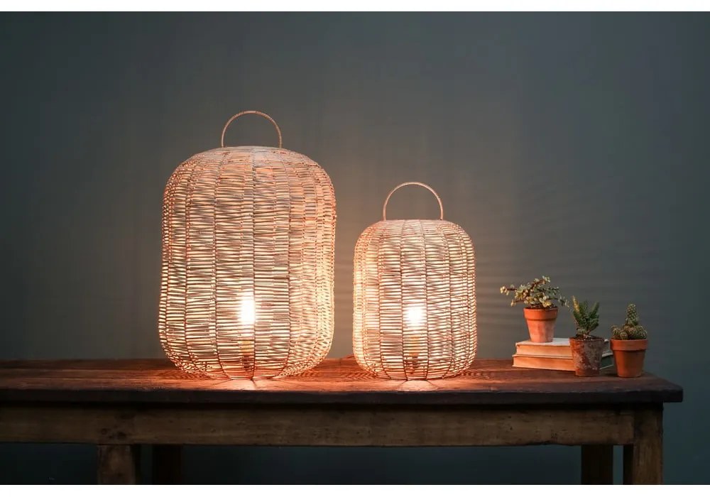 Плетена настолна лампа, височина 65 cm Noko - Nkuku