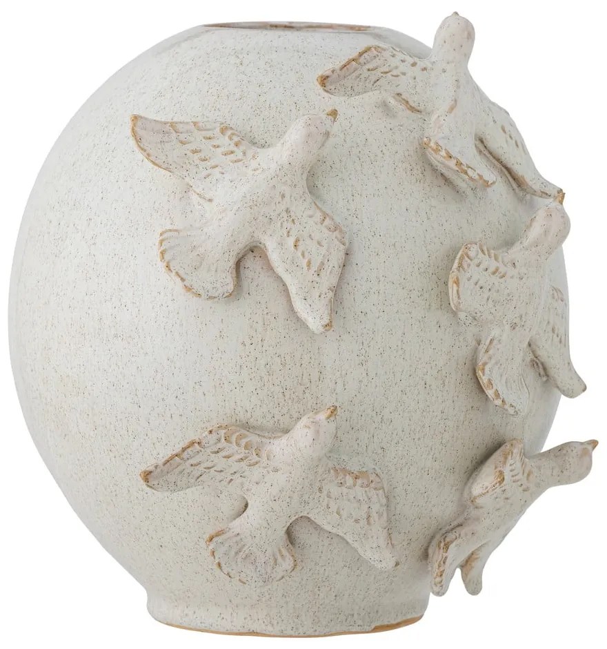 Кремава глинена ваза (височина 25 cm) Abira – Bloomingville