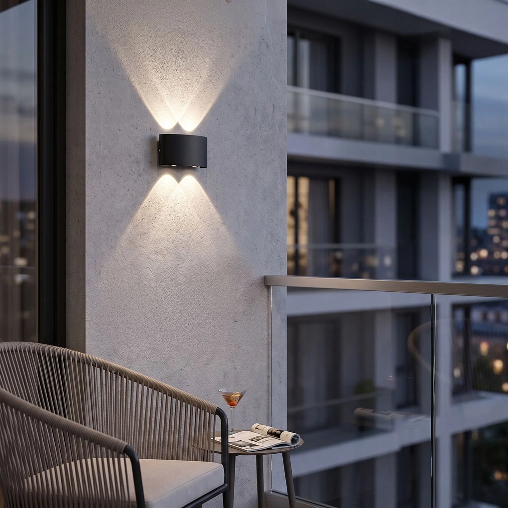 Фасадна лампа Аплик LED JNH039-4G Black