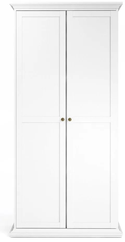 Бял гардероб 96x201 cm Paris – Tvilum