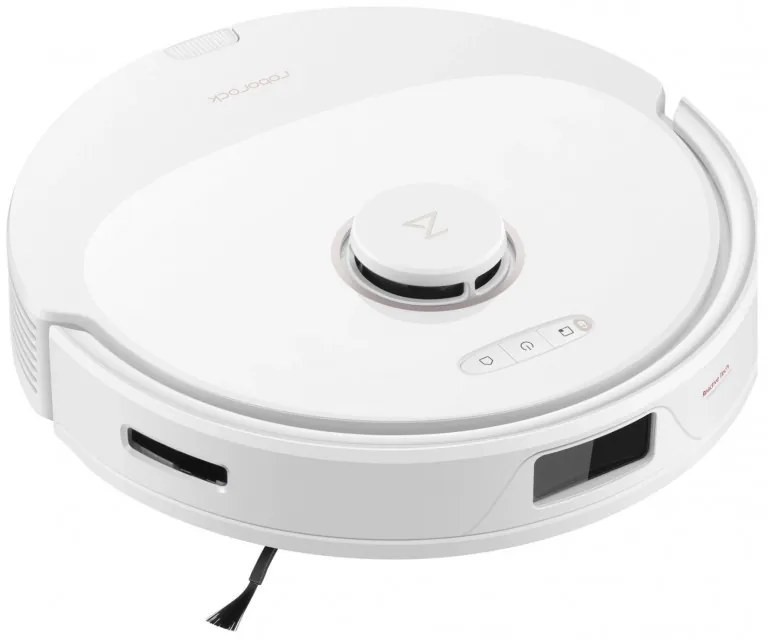 Прахосмукачка робот Roborock Q8 max+ Q8MP02-00, 59W, Wi-Fi, Гласово управление, 5500 Pa, Сухо и мокро почистване, Автономия до 240 мин, Бял/черен