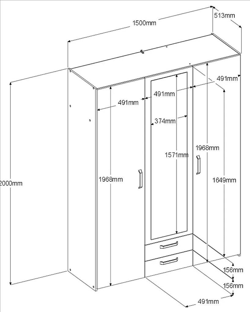 Мечта за гардероб 3-door